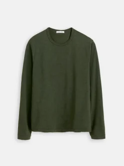 Discount Alex Mill Standard Long Sleeve T-Shirt In Slub Cotton Deep Forest