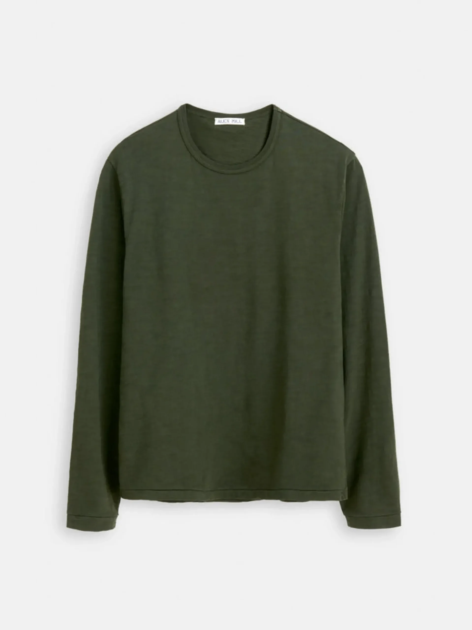 Discount Alex Mill Standard Long Sleeve T-Shirt In Slub Cotton Deep Forest