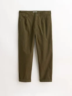 Hot Alex Mill Standard Pleated Pant In Chino Military Olive