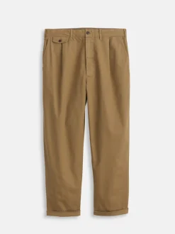 Hot Alex Mill Standard Pleated Pant In Chino (Long Inseam) Dark Khaki