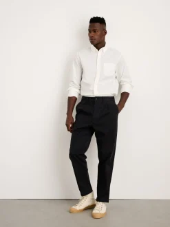 Hot Alex Mill Standard Pleated Pant In Chino (Long Inseam) Black