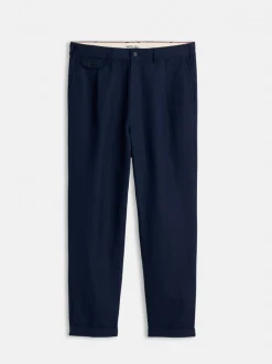 Outlet Alex Mill Standard Pleated Pant In Cotton Linen Dark Navy