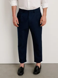Best Alex Mill Standard Pleated Pant In Cotton Linen Dark Navy