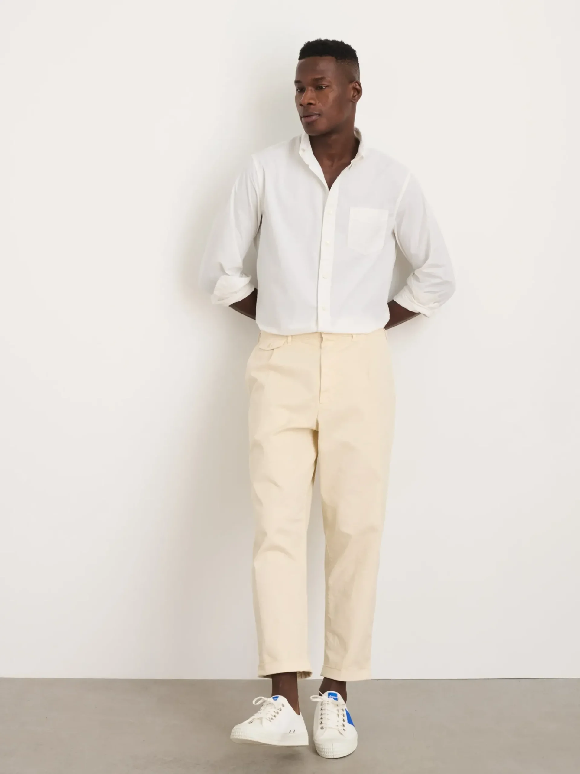 Best Alex Mill Standard Pleated Pant In Chino Oat Milk