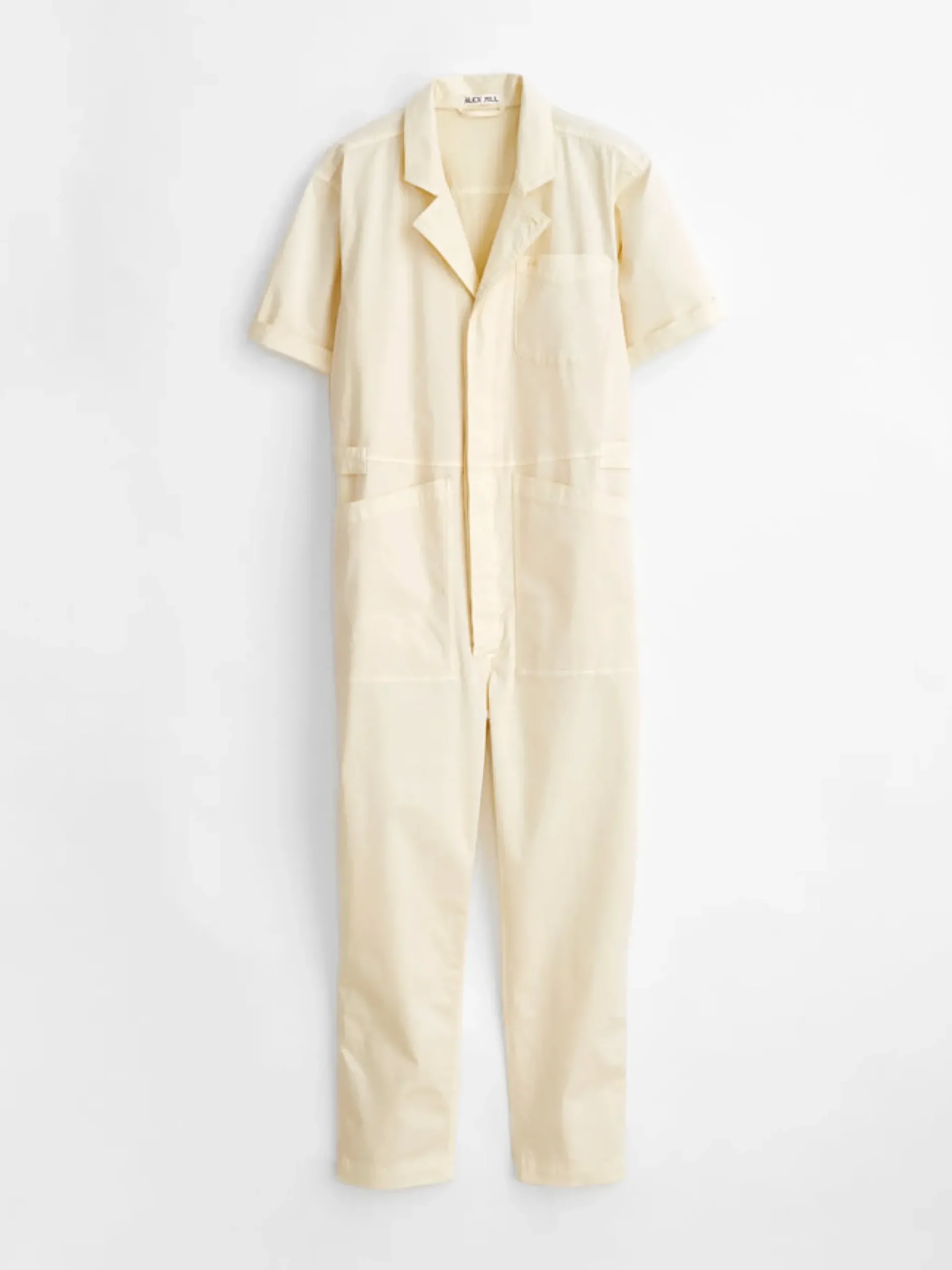 Online Alex Mill Standard Short Sleeve Jumpsuit Oatmilk