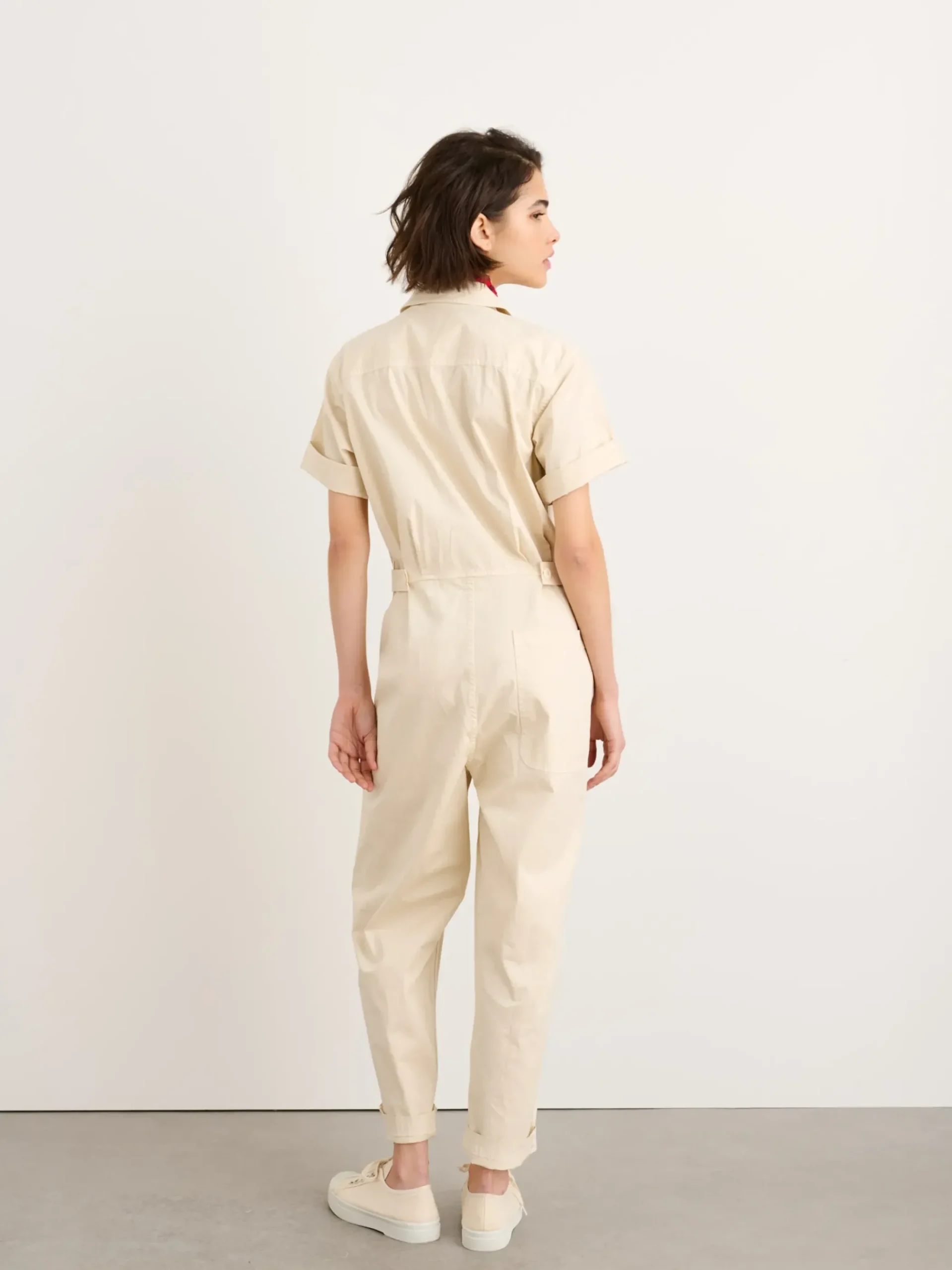 Online Alex Mill Standard Short Sleeve Jumpsuit Oatmilk