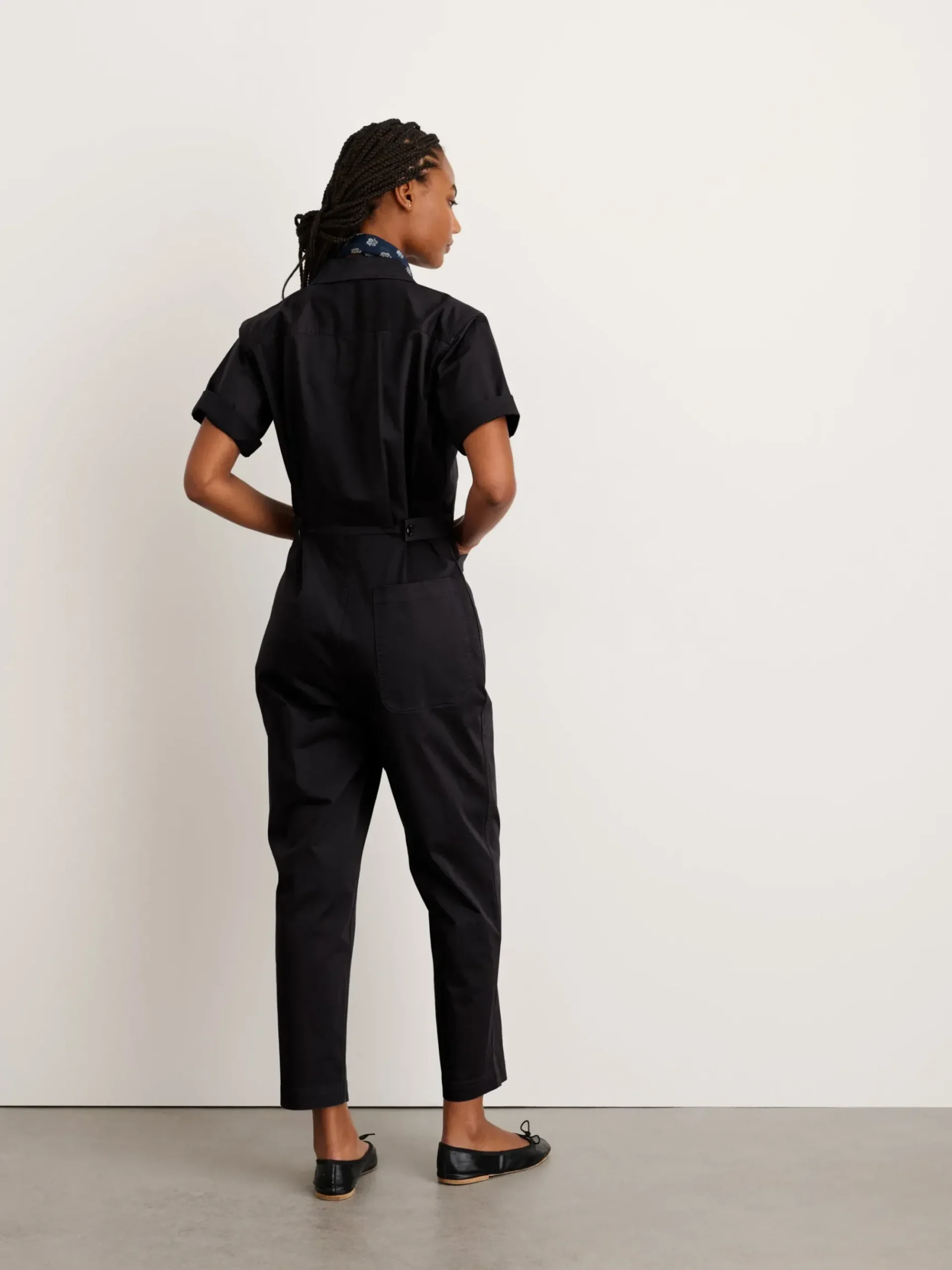 Online Alex Mill Standard Short Sleeve Jumpsuit Black