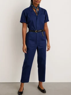 Fashion Alex Mill Standard Short Sleeve Jumpsuit Dark Navy