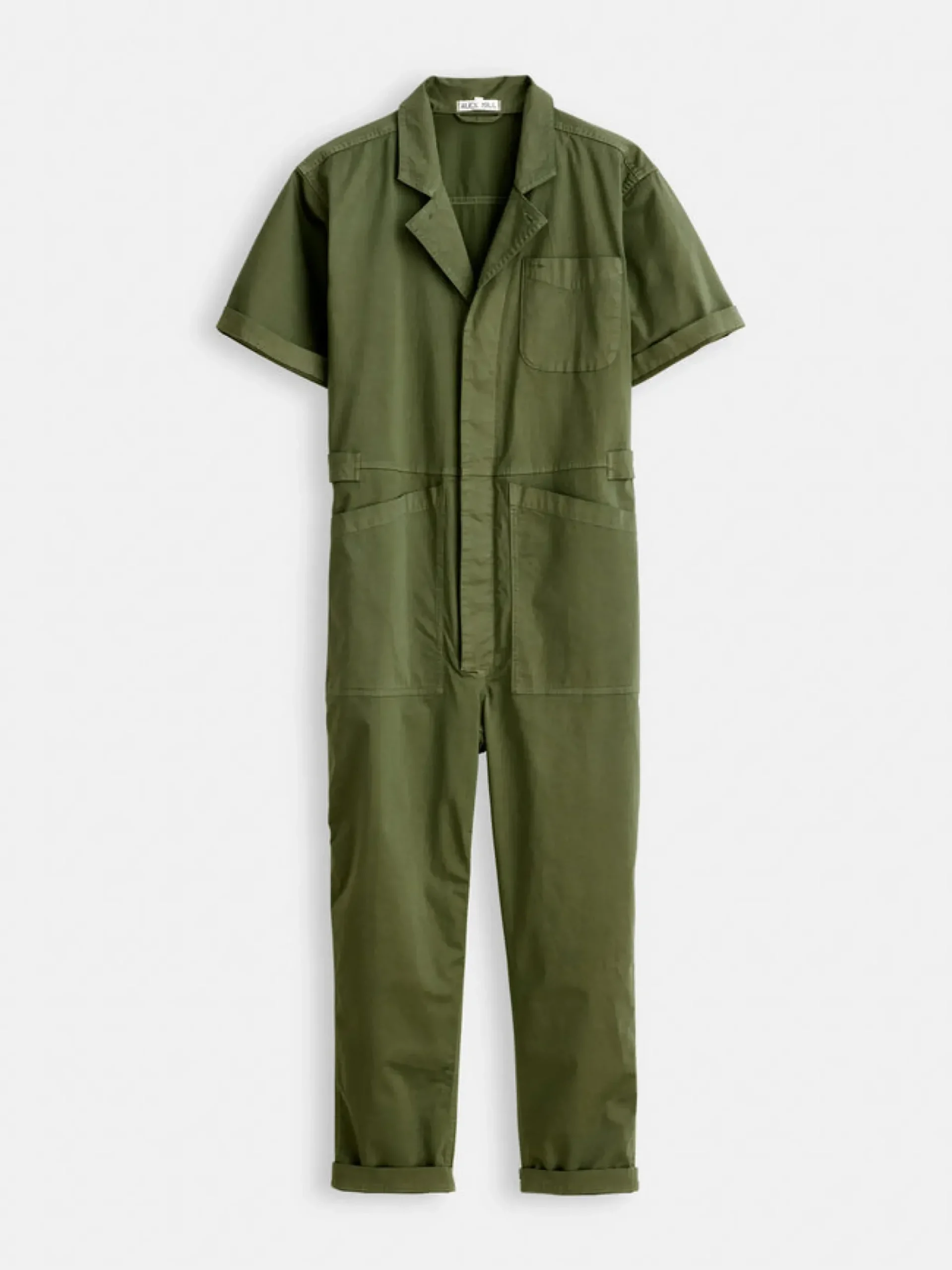 Outlet Alex Mill Standard Short Sleeve Jumpsuit Faded Olive