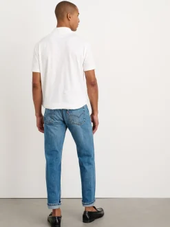 Outlet Alex Mill Standard Slub Cotton Polo White