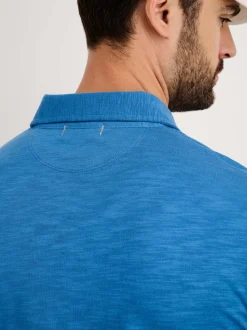Outlet Alex Mill Standard Slub Cotton Polo Aegean Blue