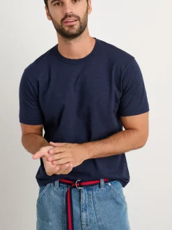 Sale Alex Mill Standard T Shirt In Slub Cotton Navy