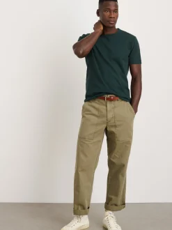 Best Alex Mill Standard T Shirt In Slub Cotton Dark Spruce