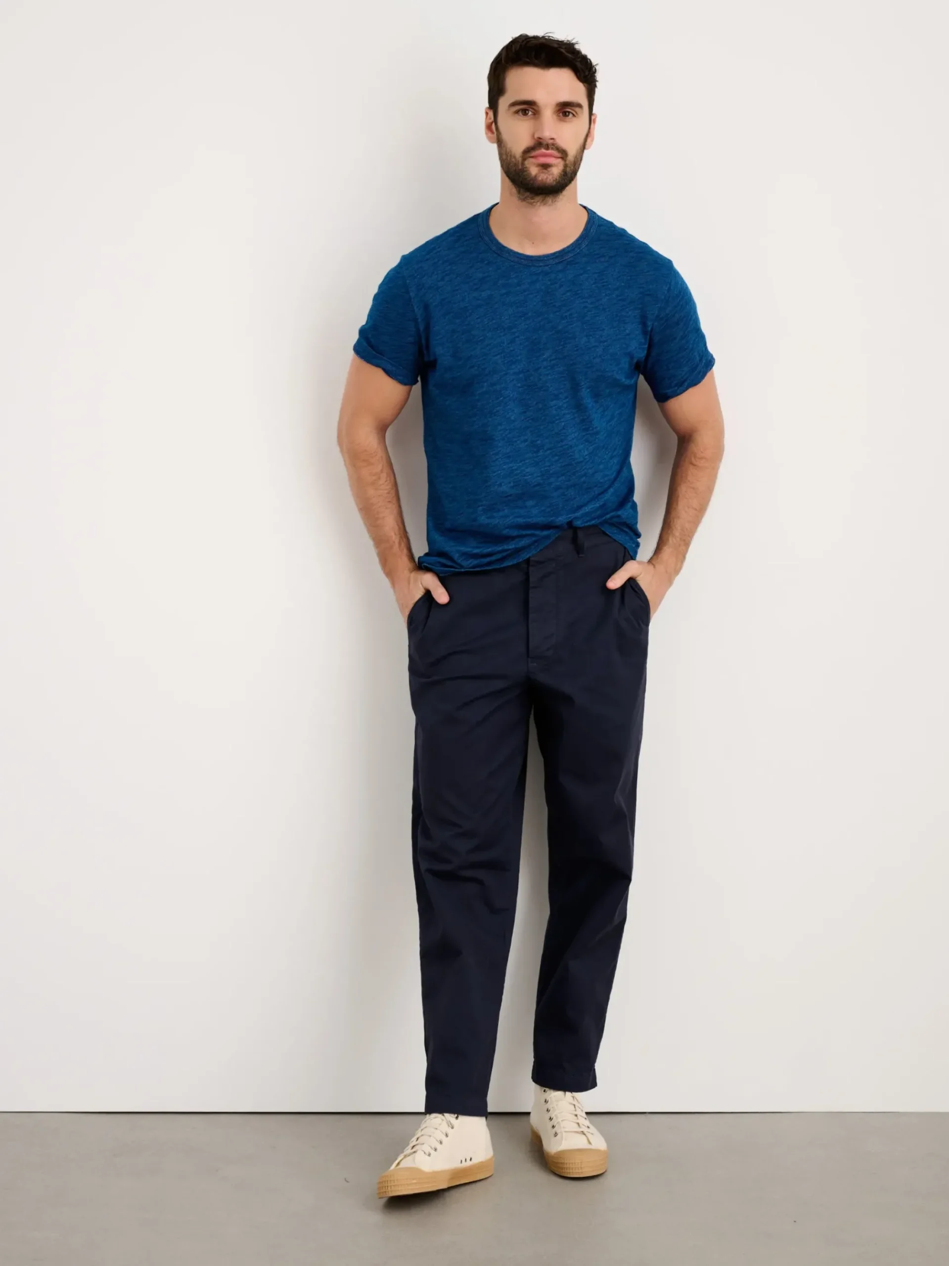 Hot Alex Mill Standard Tee In Indigo Slub Cotton