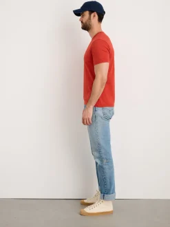 Outlet Alex Mill Standard T-Shirt In Slub Cotton Barn Red