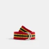 Clearance Alex Mill Stripe Web Belt Red/Yellow/Blue