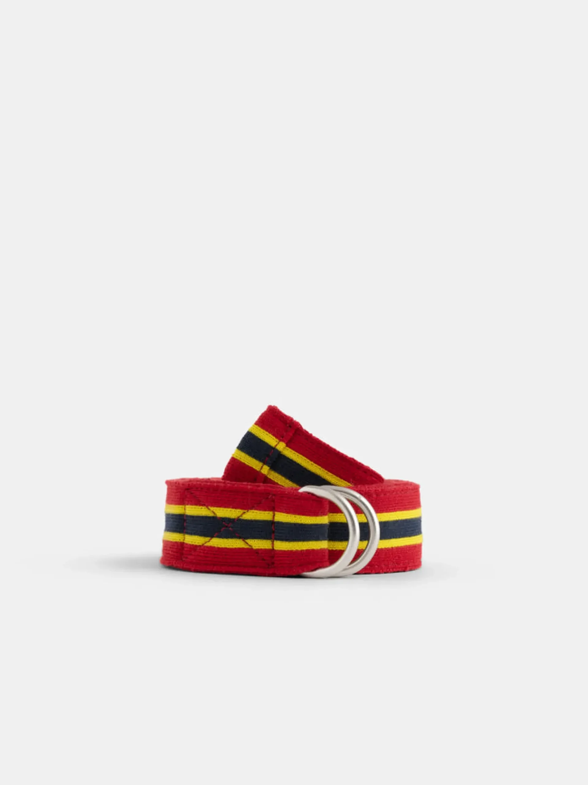 Clearance Alex Mill Stripe Web Belt Red/Yellow/Blue