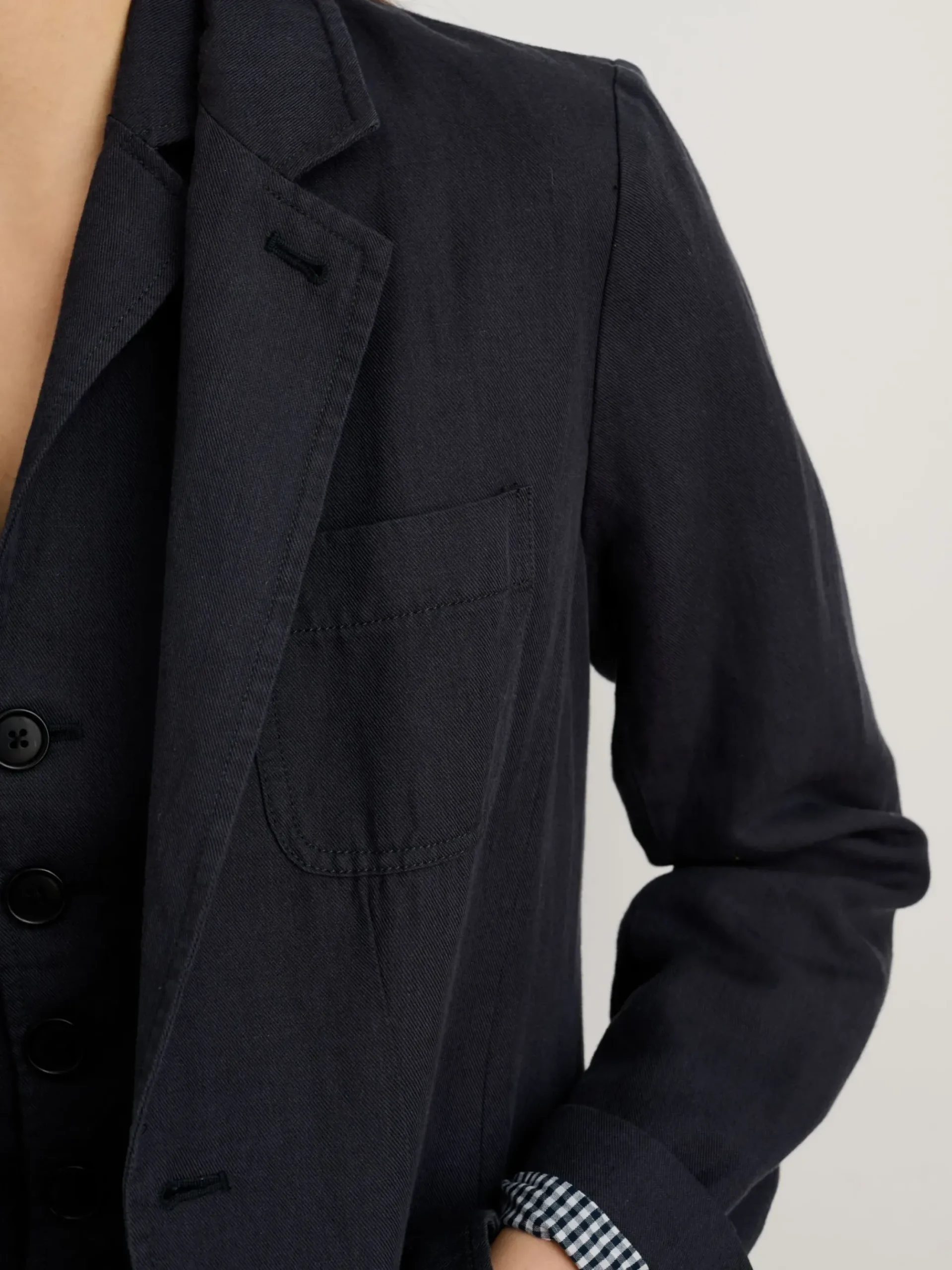 Clearance Alex Mill Suitish Blazer In Drapey Twill Washed Black