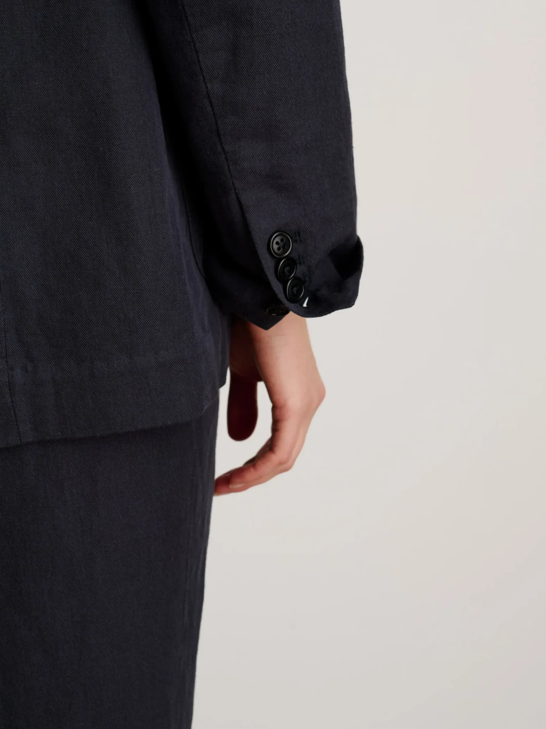 Clearance Alex Mill Suitish Blazer In Drapey Twill Washed Black