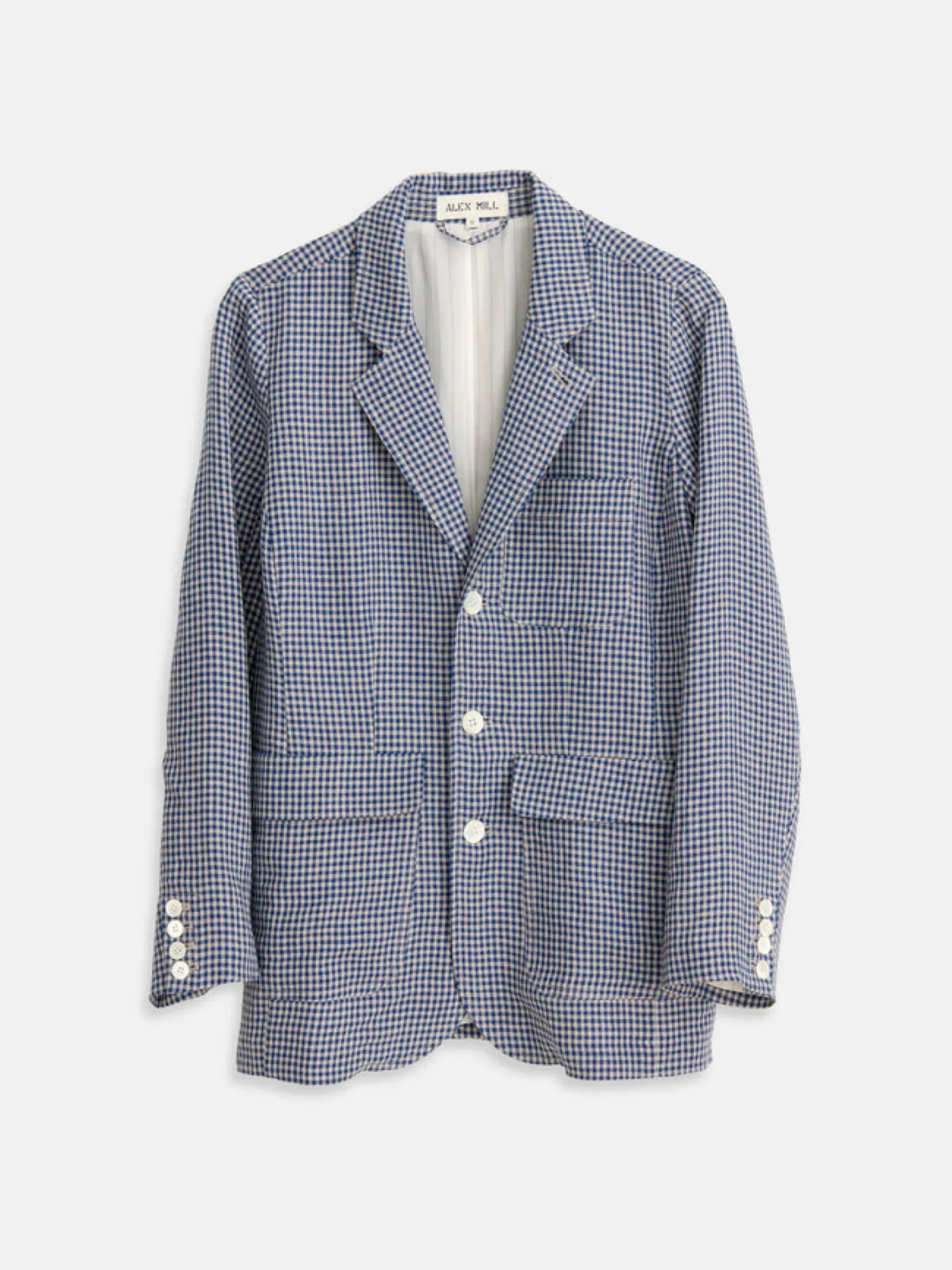 Hot Alex Mill Suit(Ish) Blazer In Mini Gingham