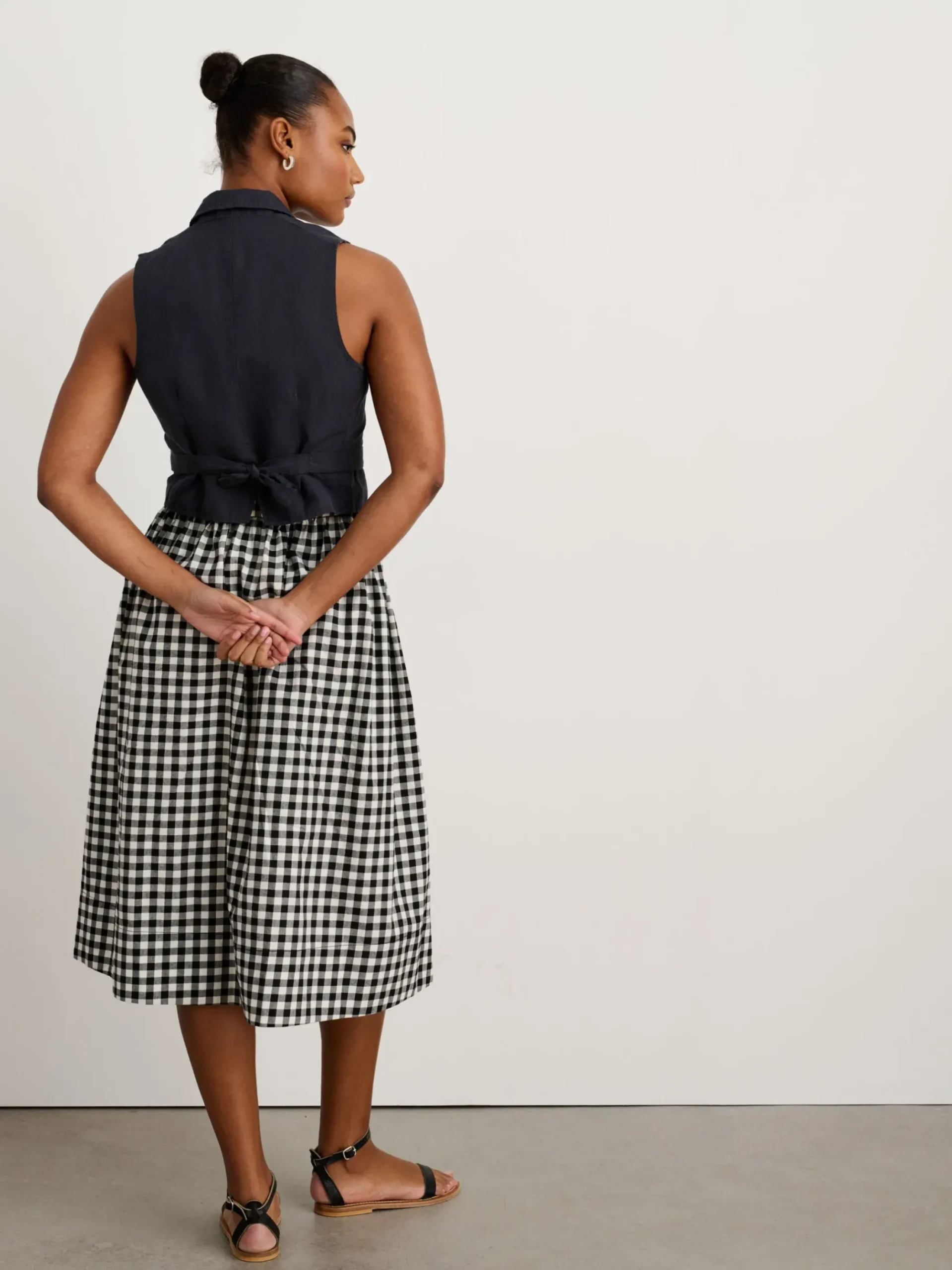 Online Alex Mill Suitish Vest In Drapey Twill Washed Black