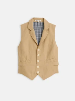 Sale Alex Mill Suitish Vest In Drapey Twill Vintage Khaki