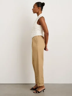 Hot Alex Mill Suitish Vest In Drapey Twill Ecru