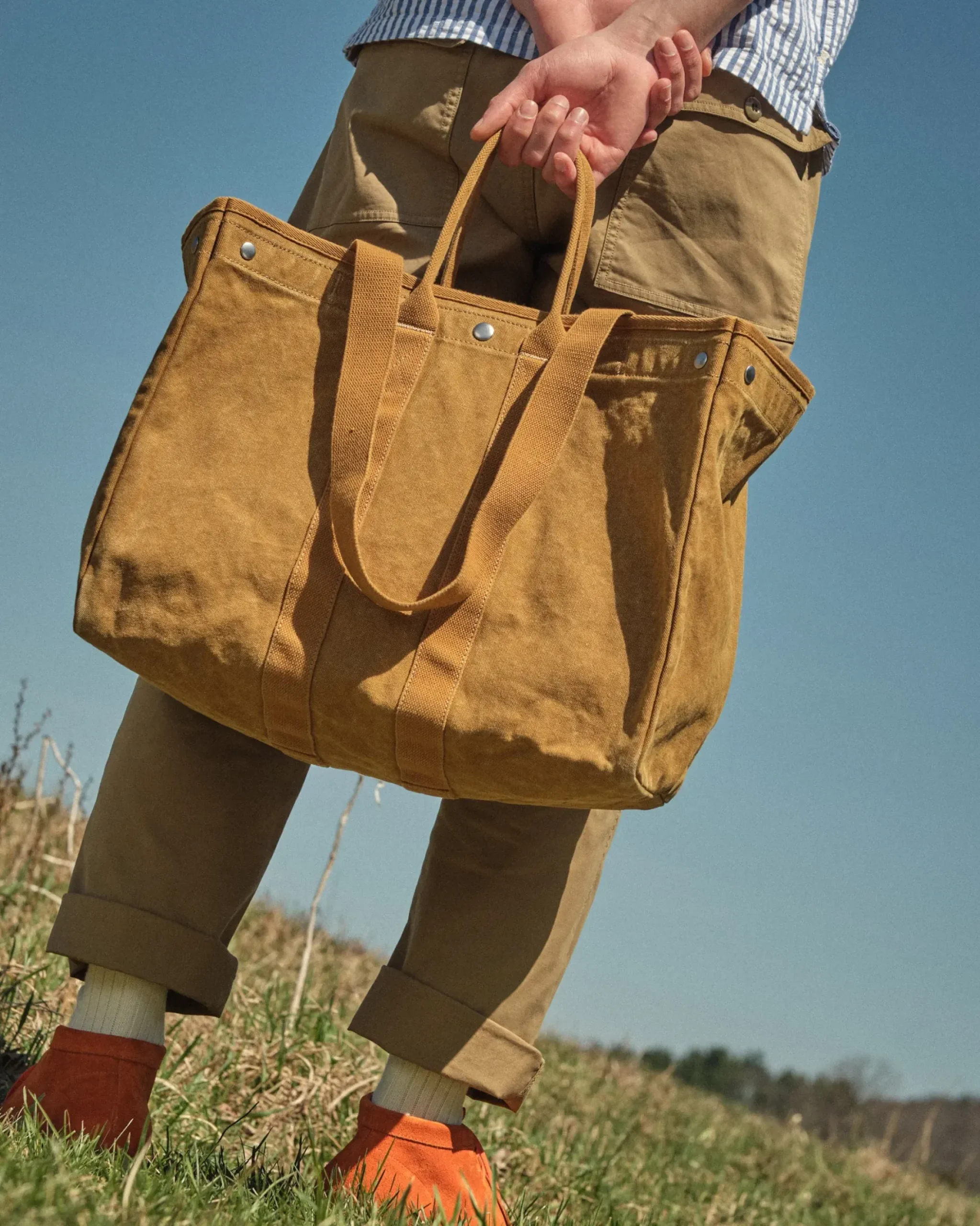 Online Alex Mill The Perfect Weekend Tote Golden Khaki