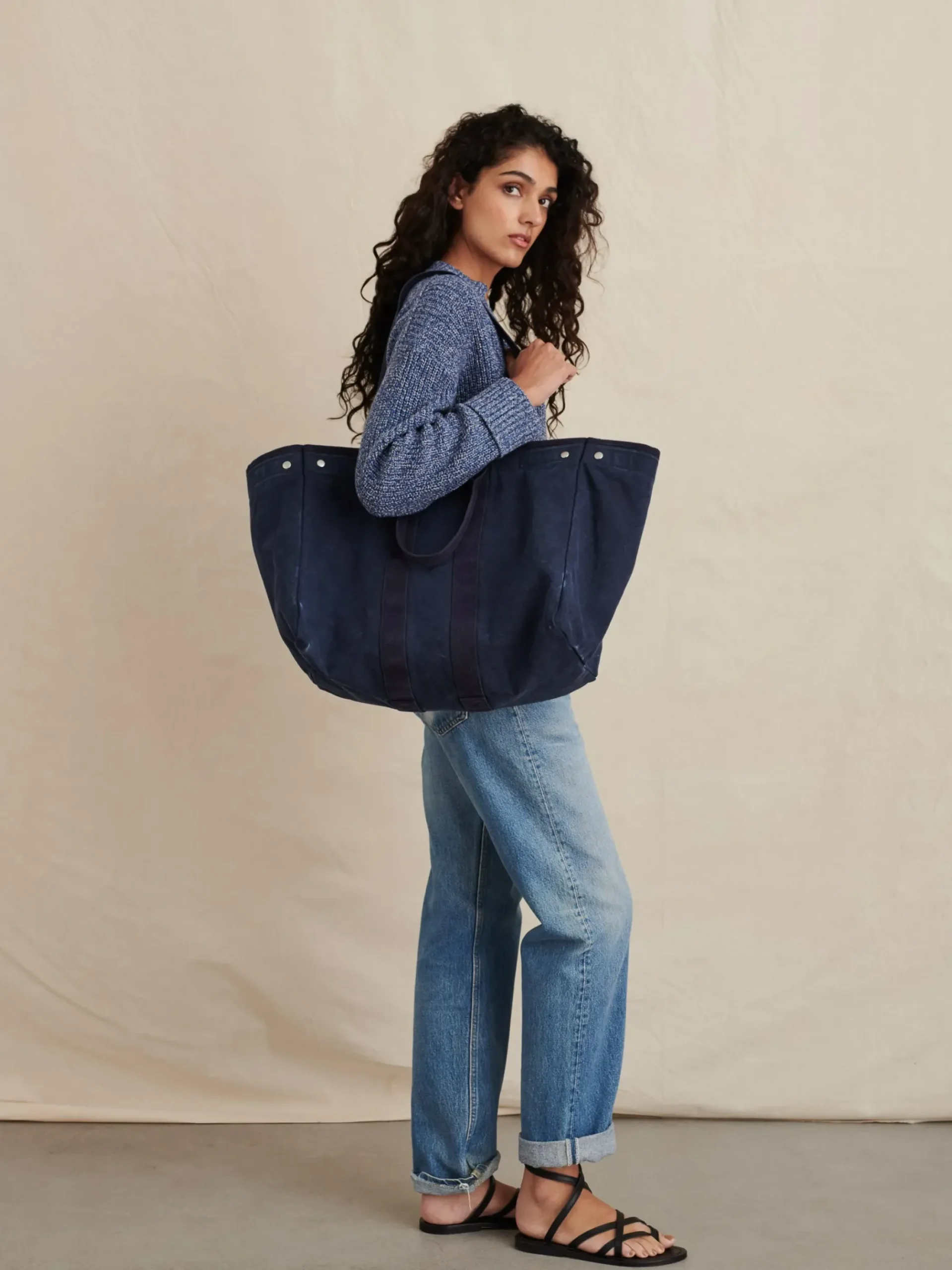 Discount Alex Mill The Perfect Weekend Tote Navy