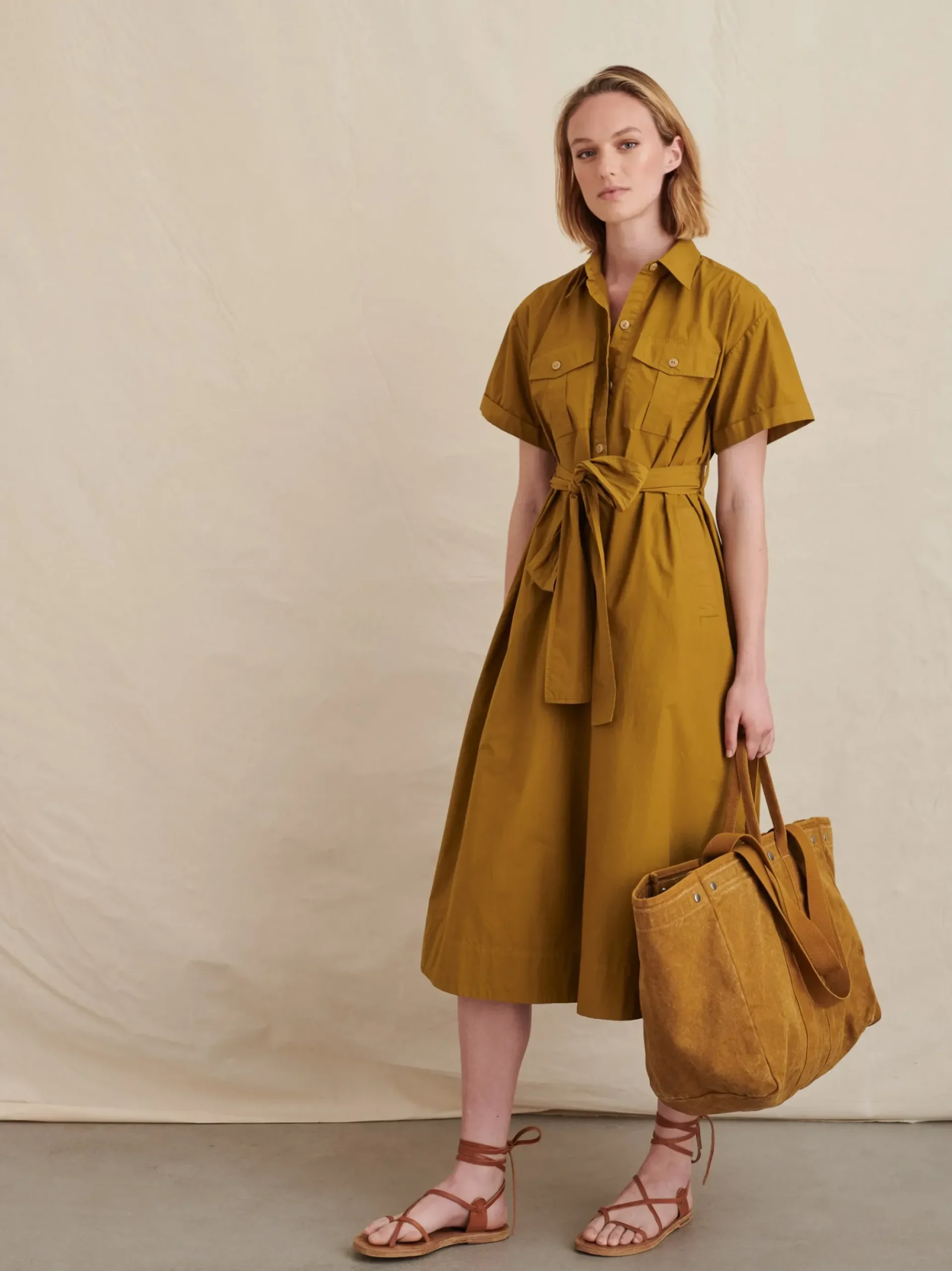 Hot Alex Mill The Perfect Weekend Tote Golden Khaki