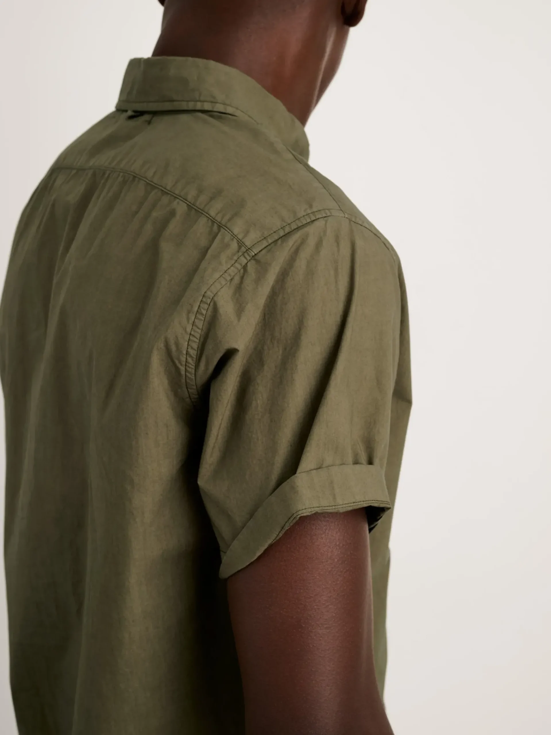 Online Alex Mill The Short Sleeve Mill Shirt In Paper Poplin Military Olive