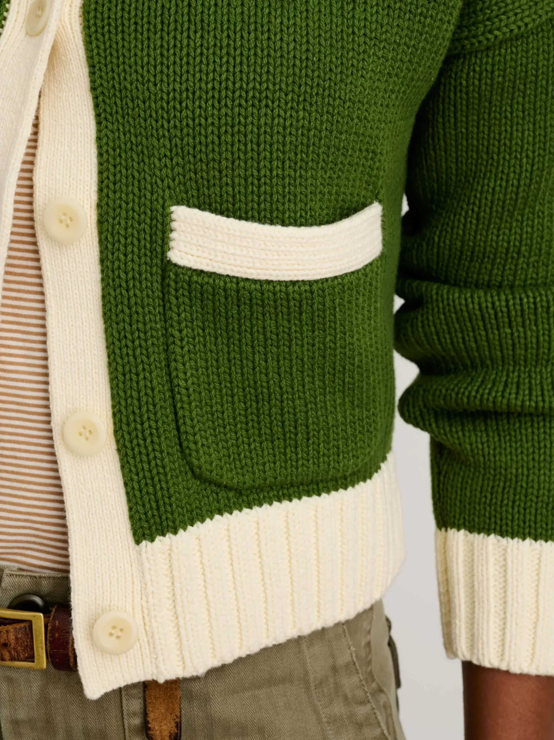Hot Alex Mill Tipped Nico Cardigan Leaf/Ivory