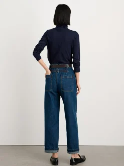 Hot Alex Mill Turtleneck In 40S Jersey Dark Navy
