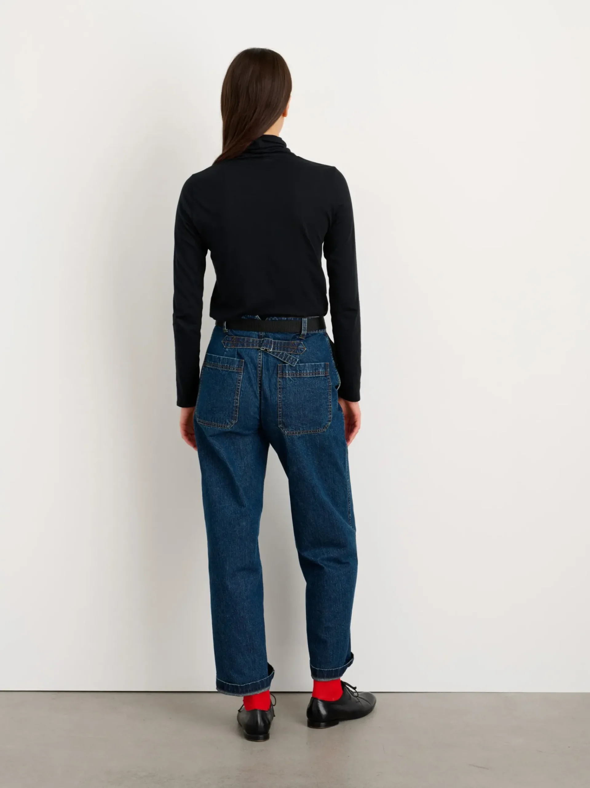Clearance Alex Mill Turtleneck In 40S Jersey Black