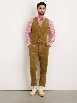 Online Alex Mill Vest In Rugged Corduroy Khaki