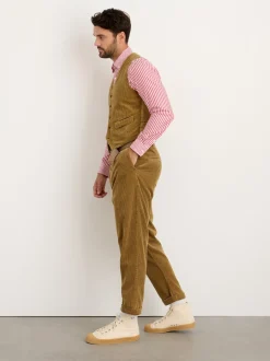 Online Alex Mill Vest In Rugged Corduroy Khaki