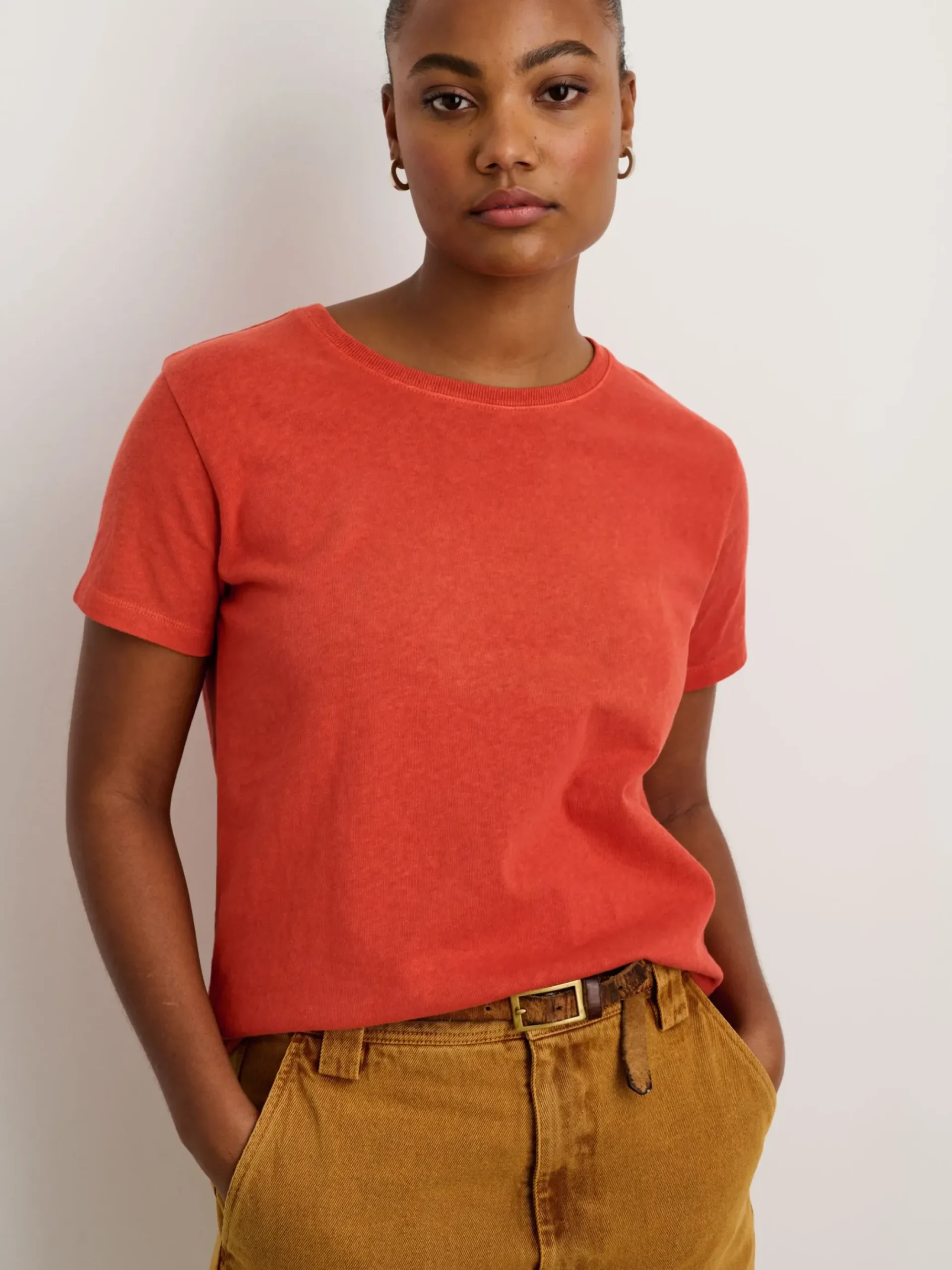 Sale Alex Mill Vintage Wash Crewneck Tee Chili