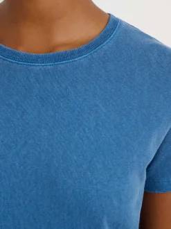 Discount Alex Mill Vintage Wash Crewneck Tee Cobalt