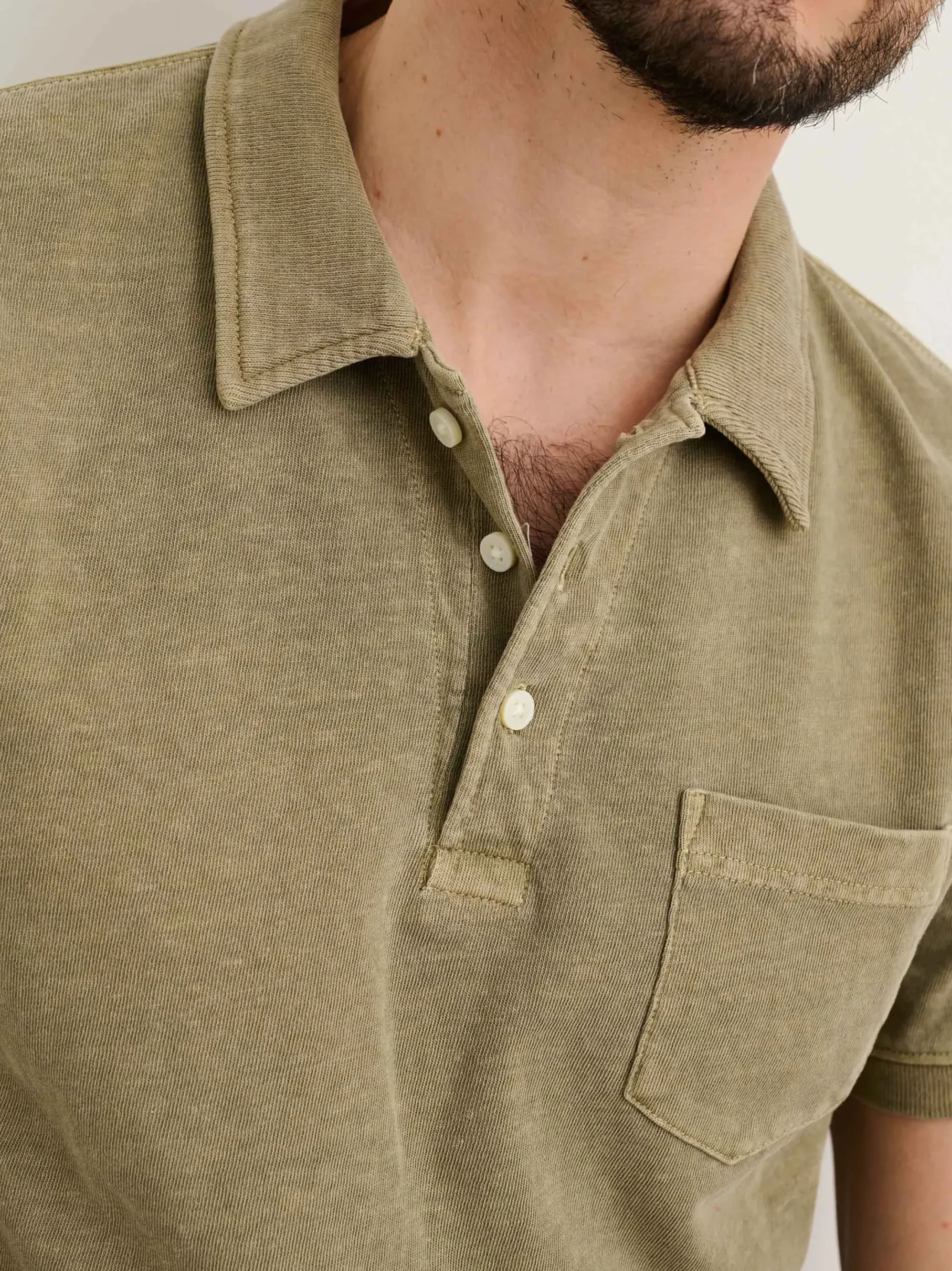 Fashion Alex Mill Vintage Wash Polo Bay Leaf