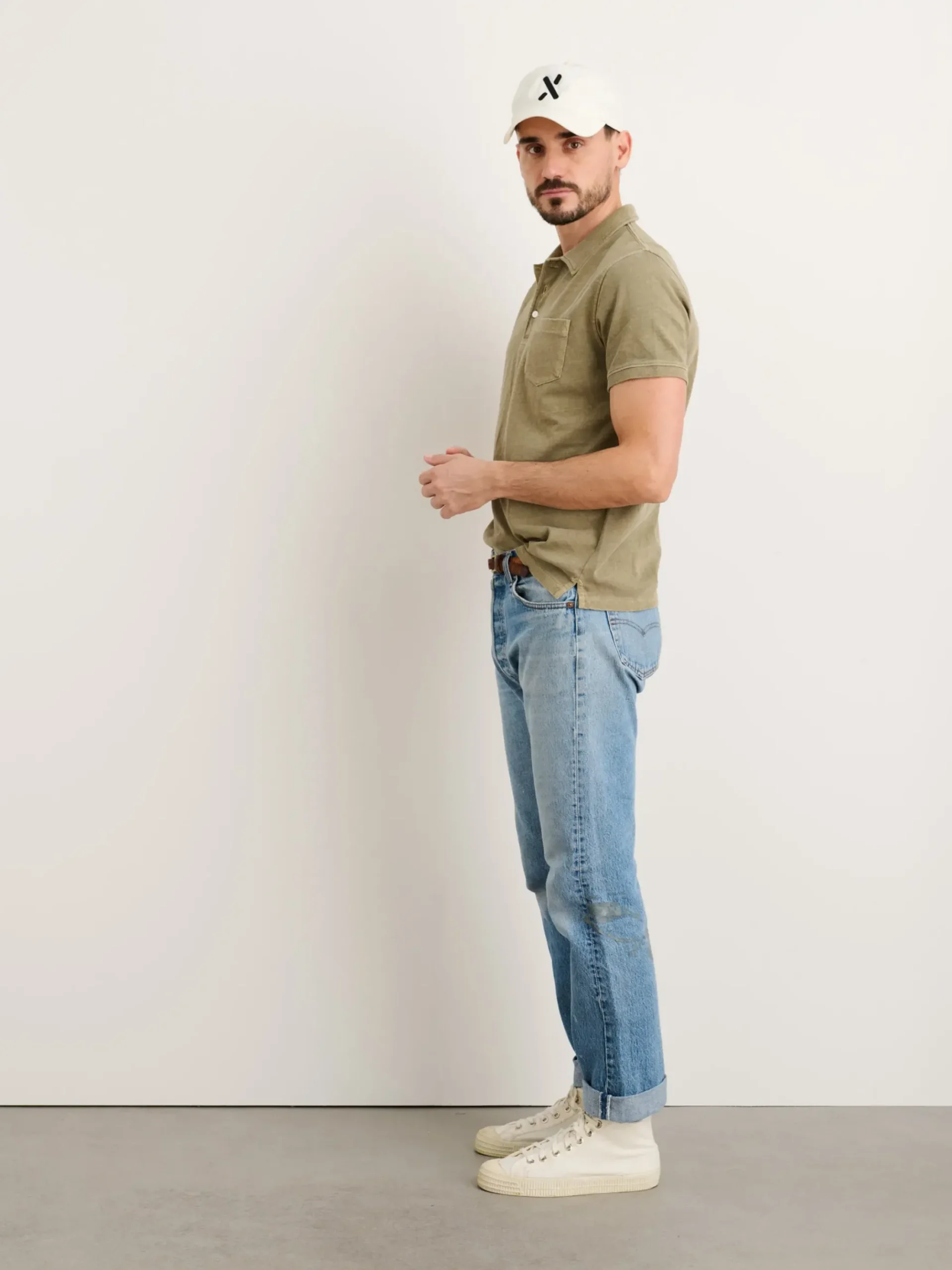 Fashion Alex Mill Vintage Wash Polo Bay Leaf