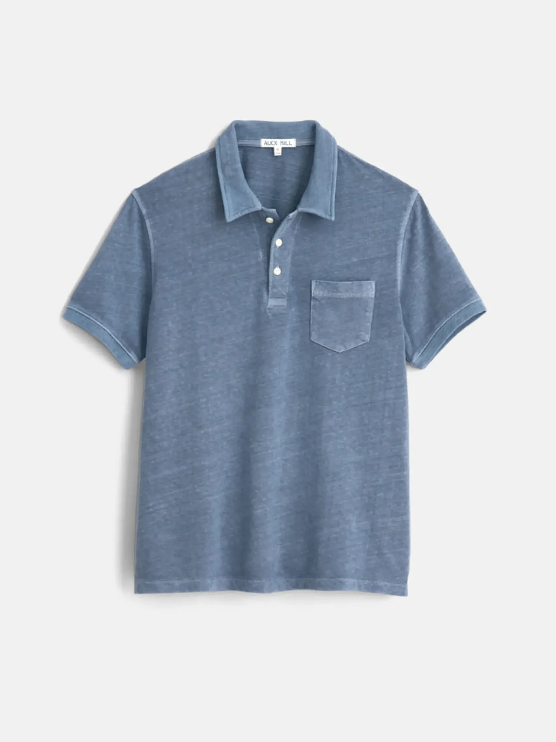 Best Alex Mill Vintage Wash Polo Faded Blue