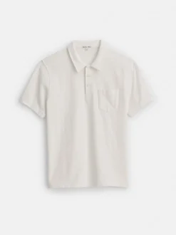 New Alex Mill Vintage Wash Polo Off White