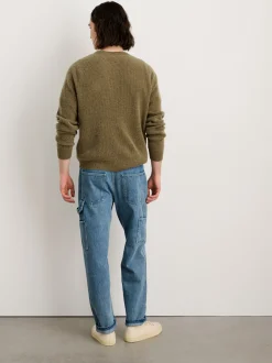 Fashion Alex Mill V-Neck Sweater In Lightweight Cashmere Heather Olive