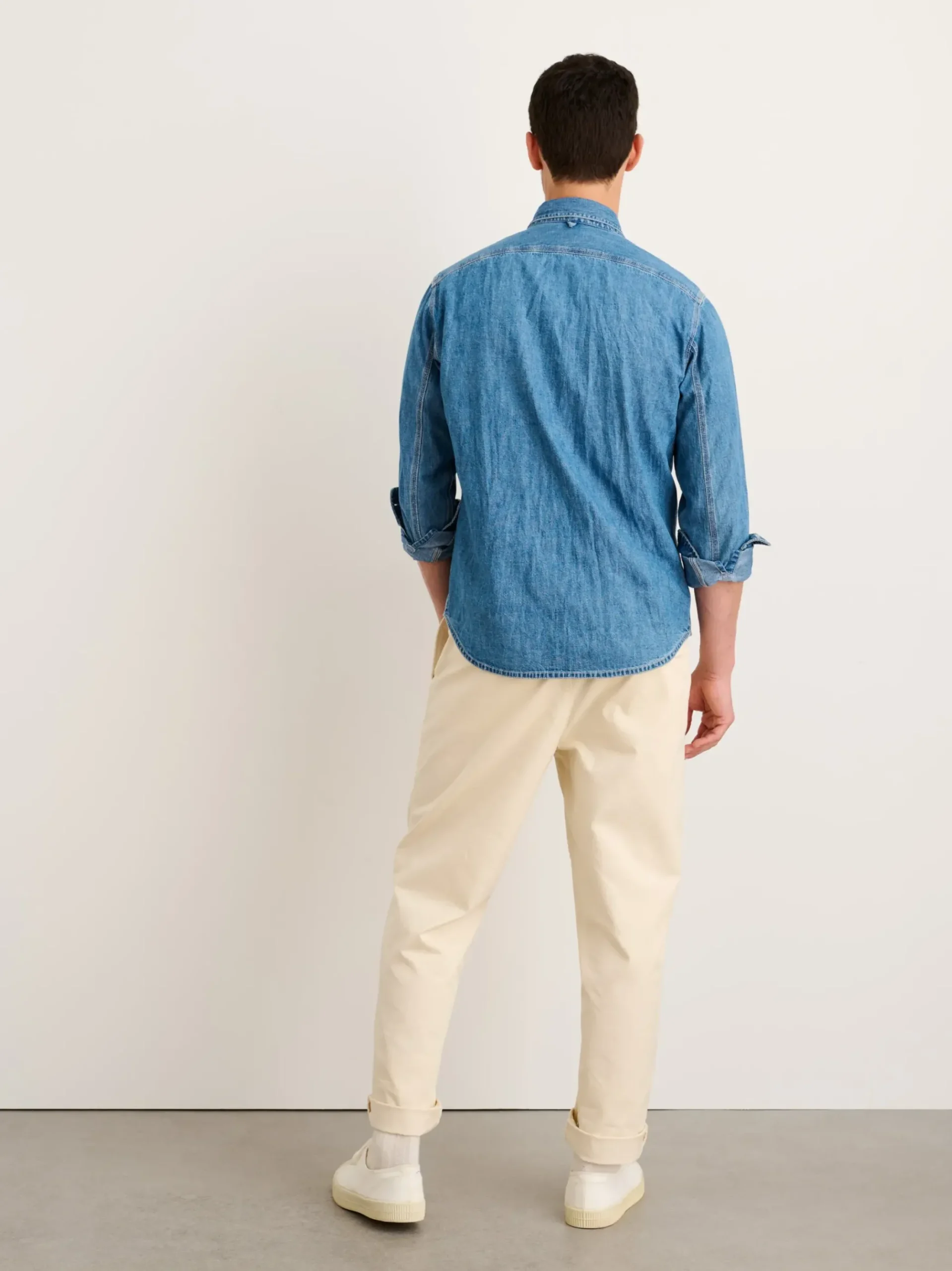 Clearance Alex Mill Work Shirt In Washed Denim