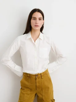 New Alex Mill Wyatt Shirt In Solid White