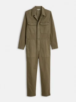 Fashion Alex Mill Zip Jumpsuit In Herringbone Faded Olive