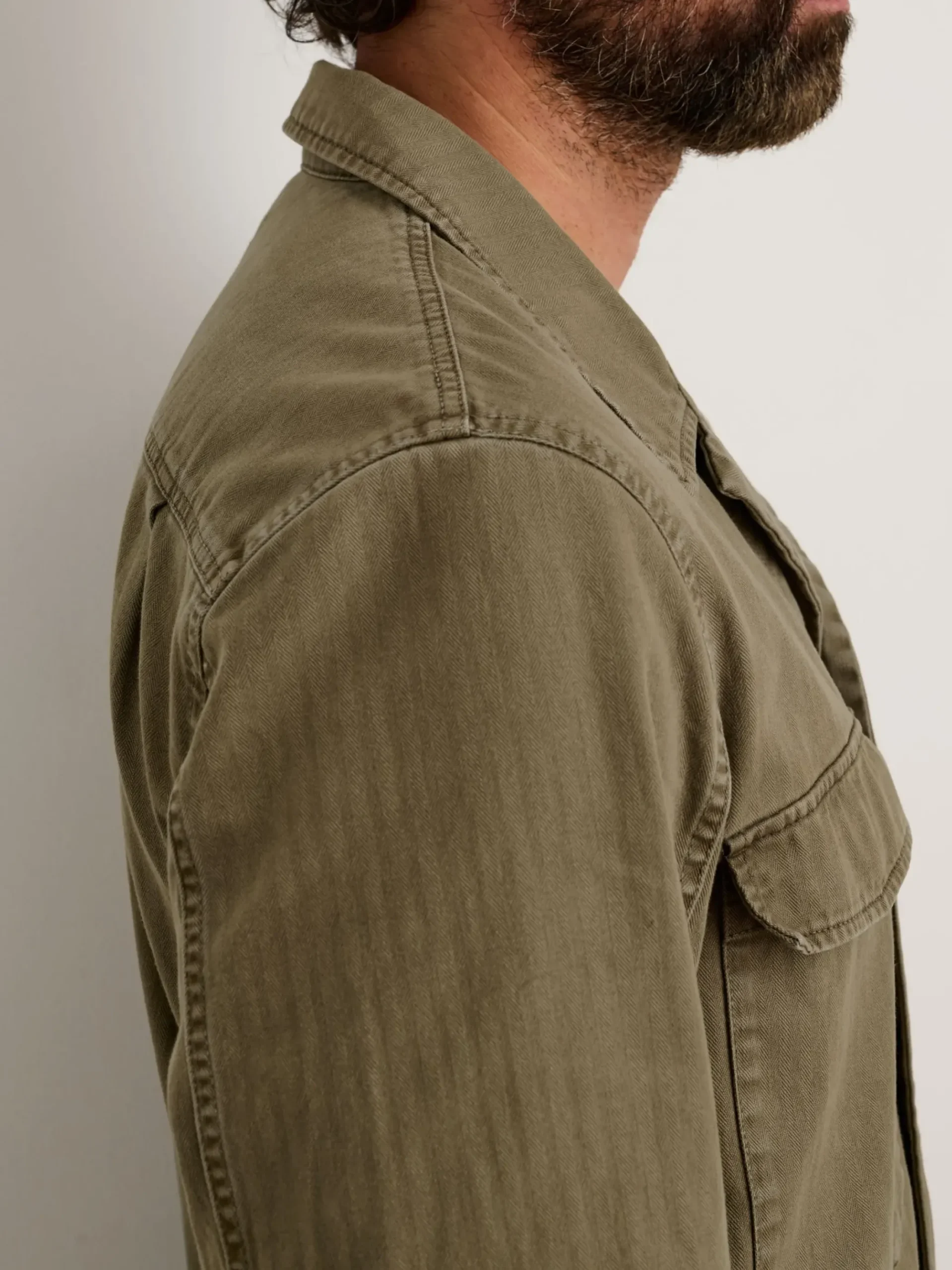 Fashion Alex Mill Zip Jumpsuit In Herringbone Faded Olive