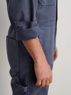 Best Alex Mill Zip Jumpsuit In Herringbone Storm Blue